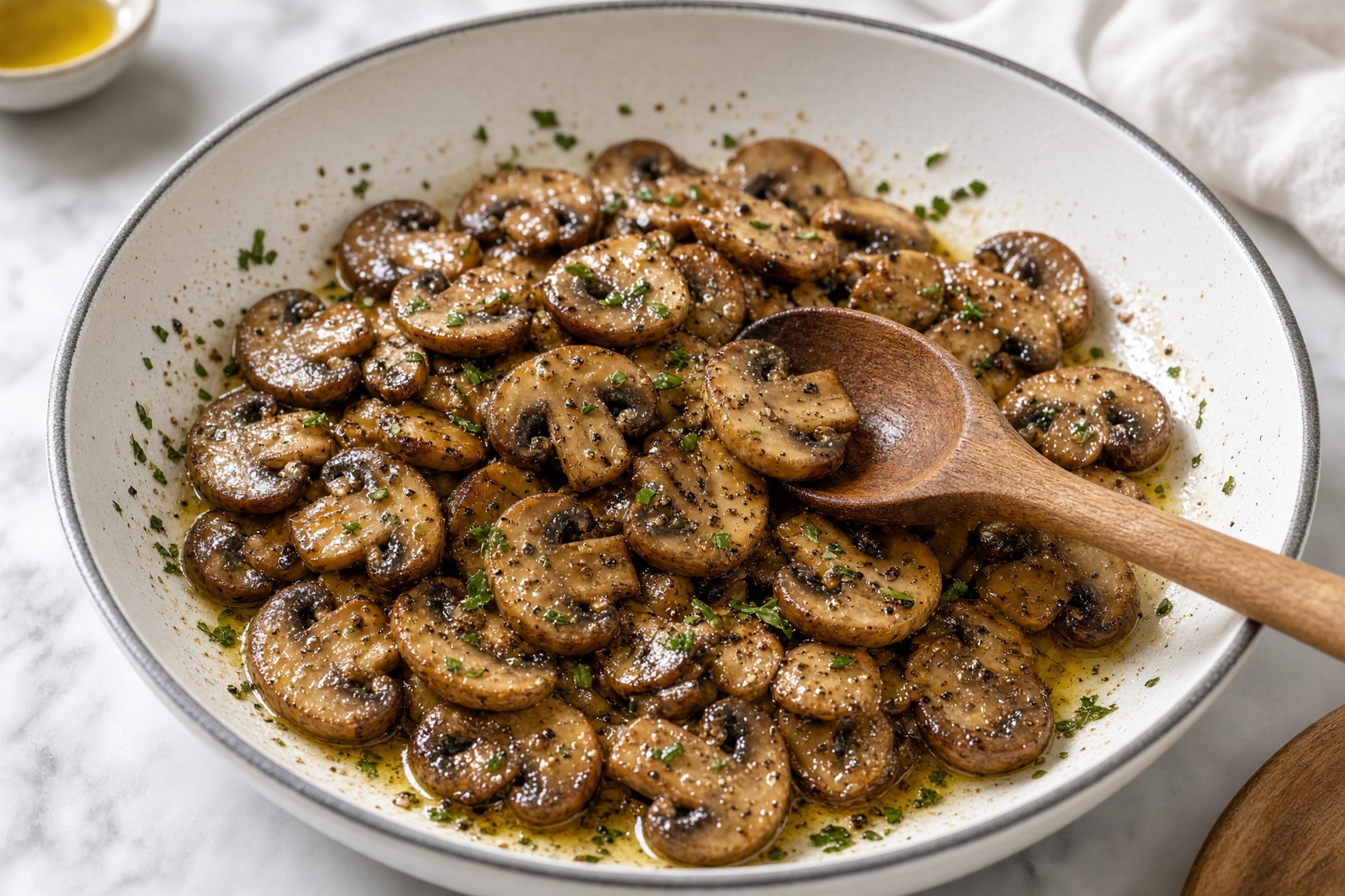 Cook the mushrooms