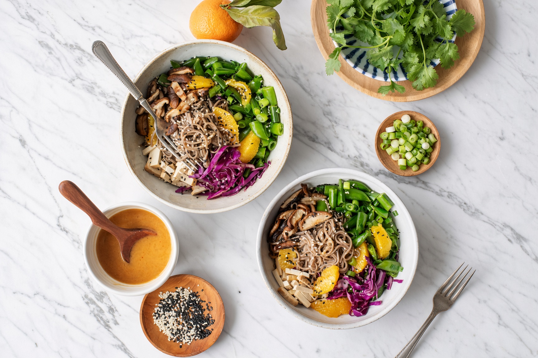 Sesame Orange Noodle Bowl