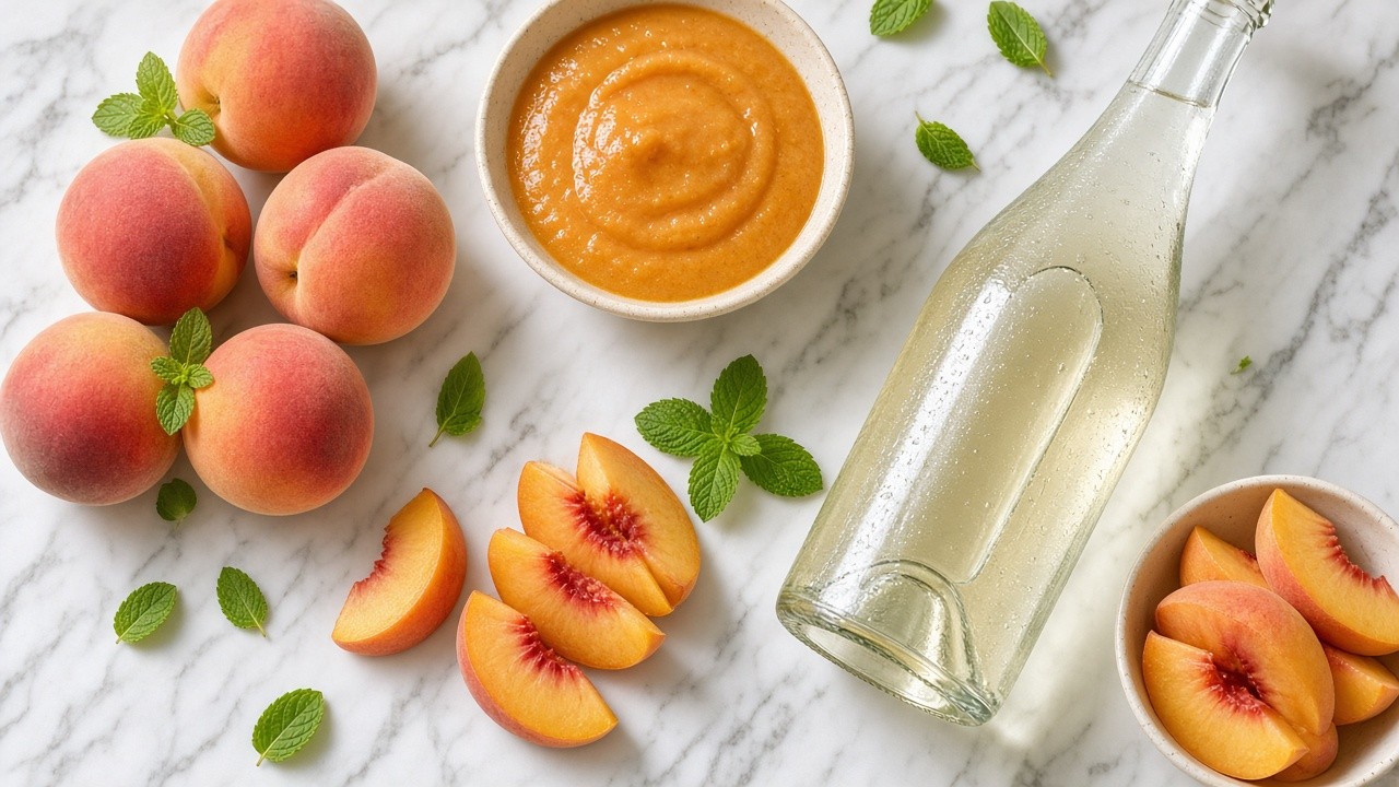 Prep the peaches