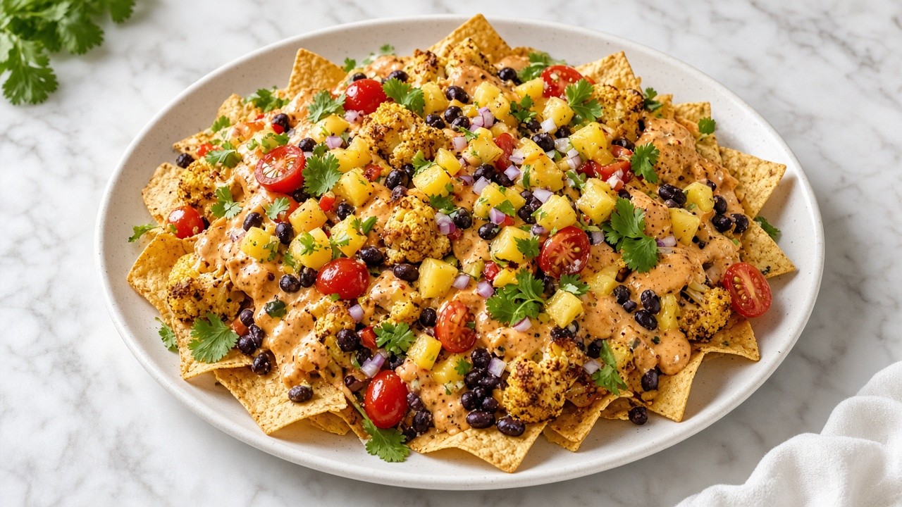 Chipotle Cauliflower Nachos