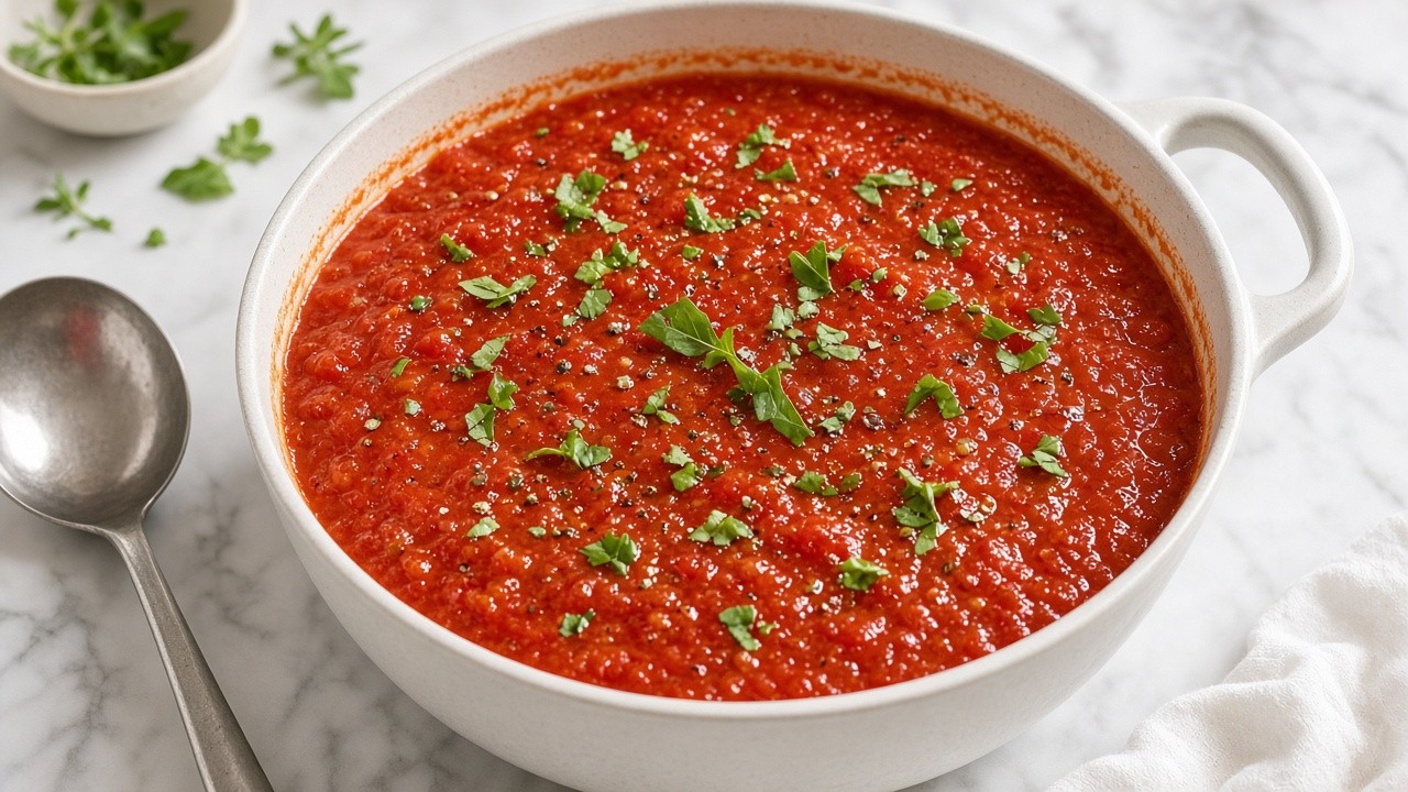 Warm the sauce