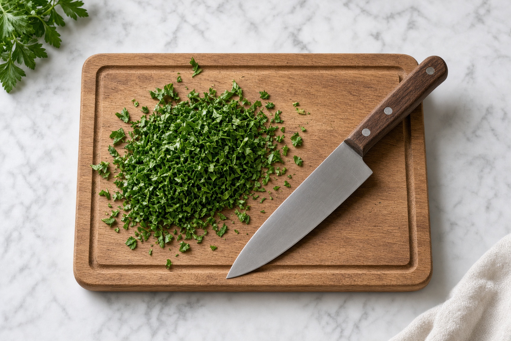 Add the parsley
