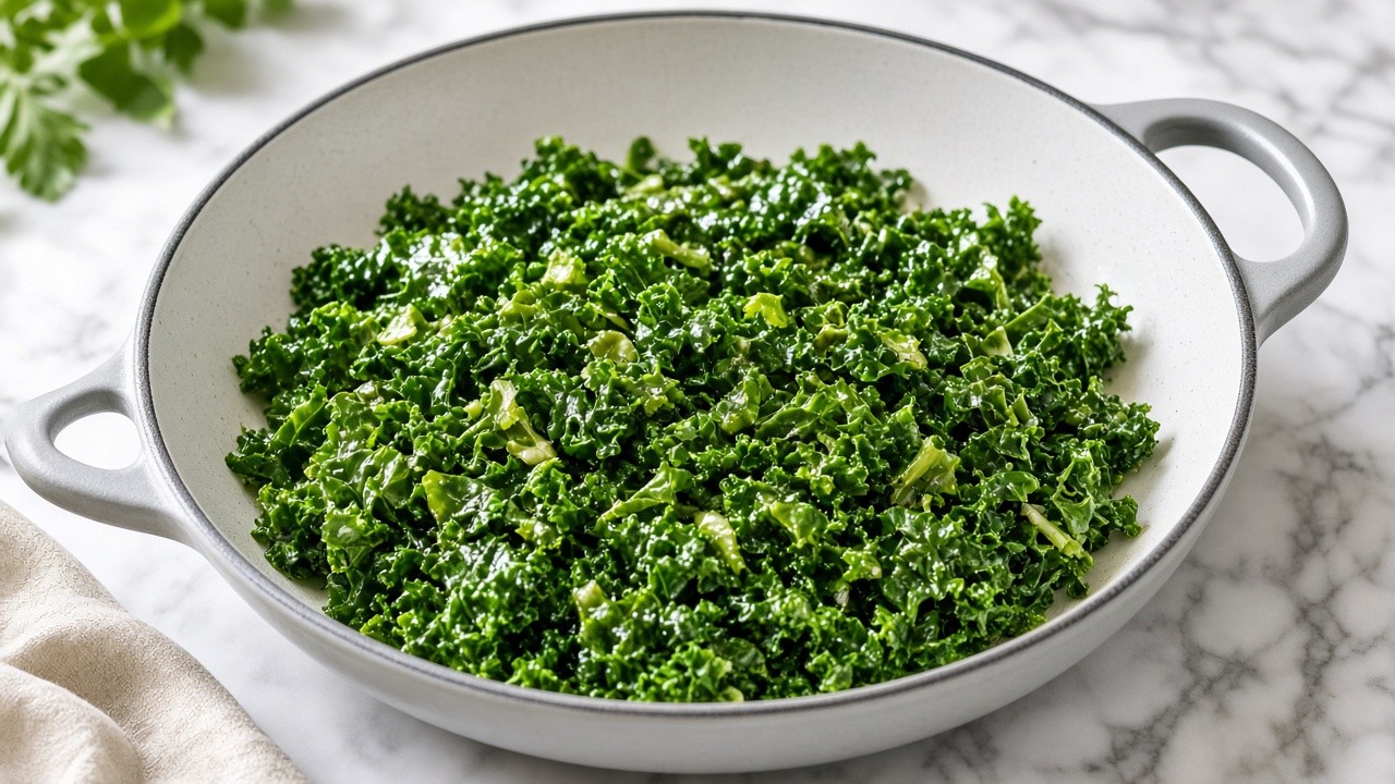 Sauté the kale