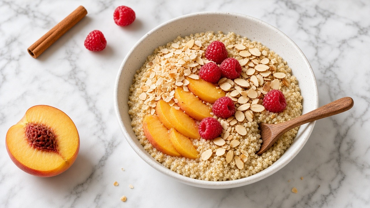Cinnamon Quinoa Breakfast Bowl