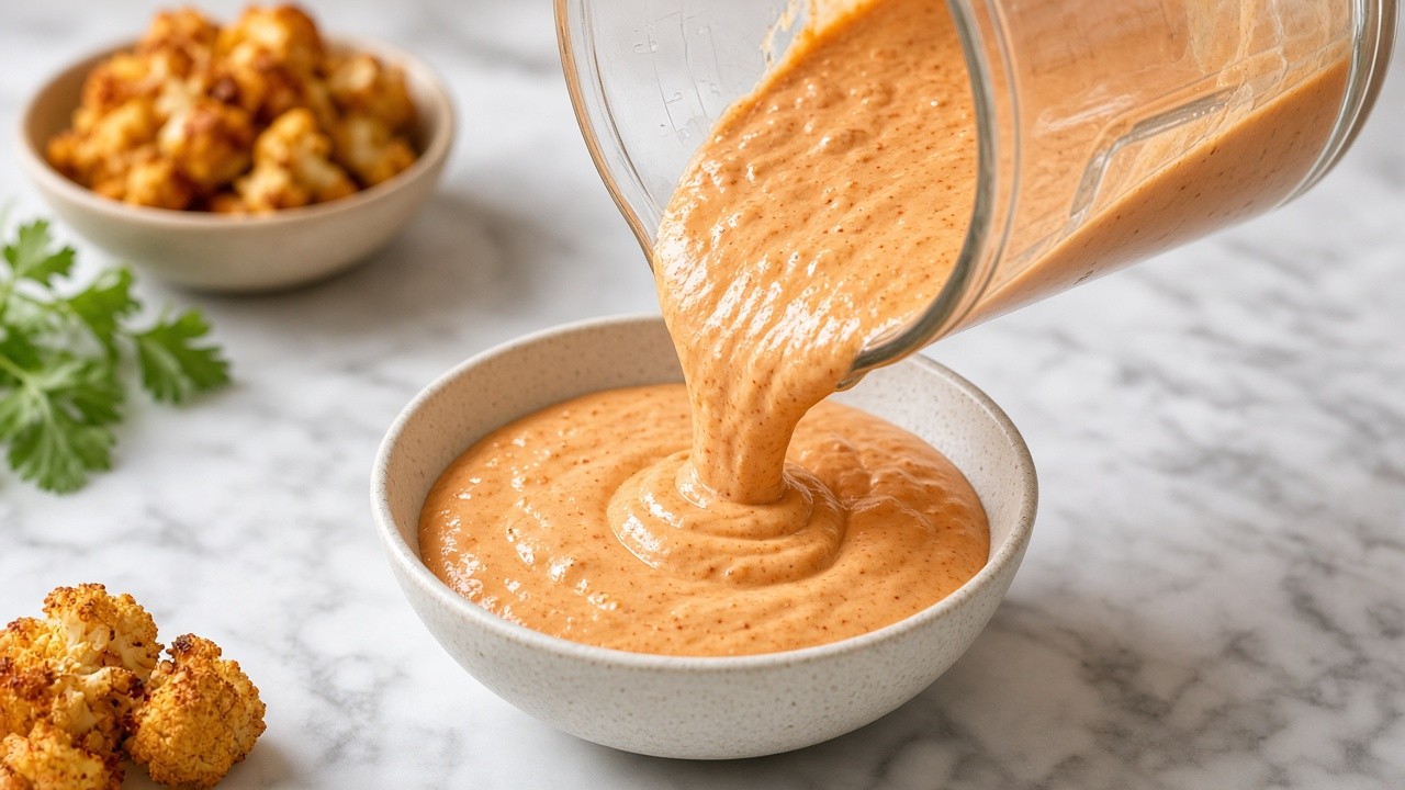 Blend the queso