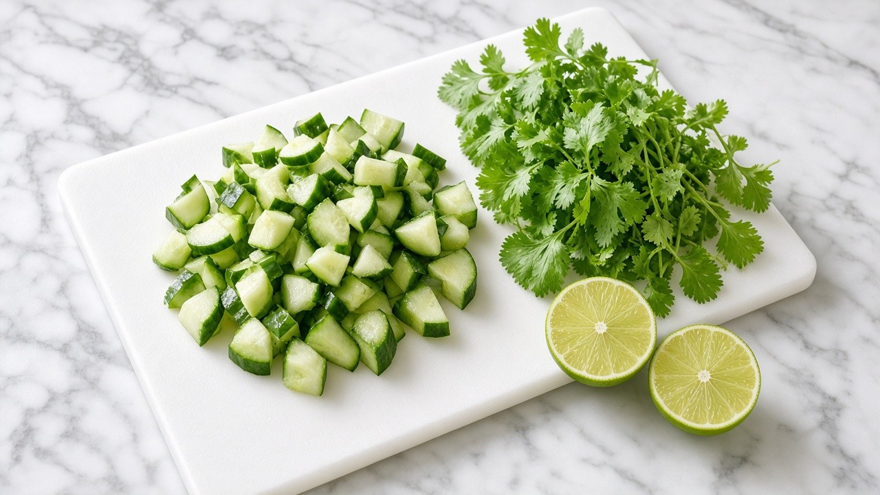 Chop the vegetables