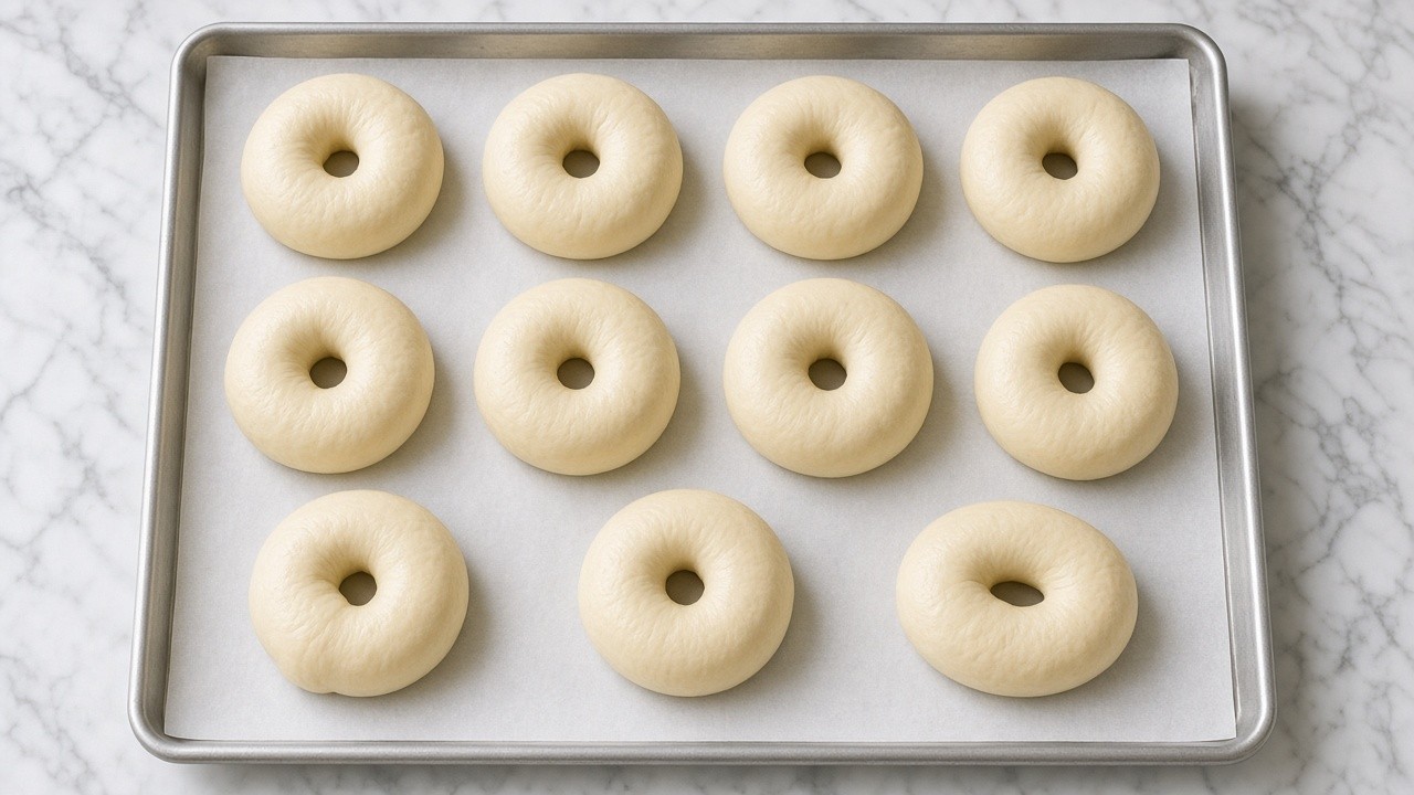 Shape the bagels