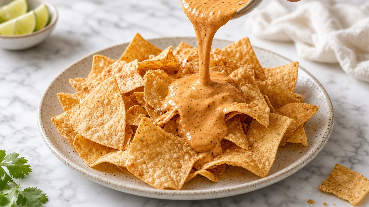Add the queso