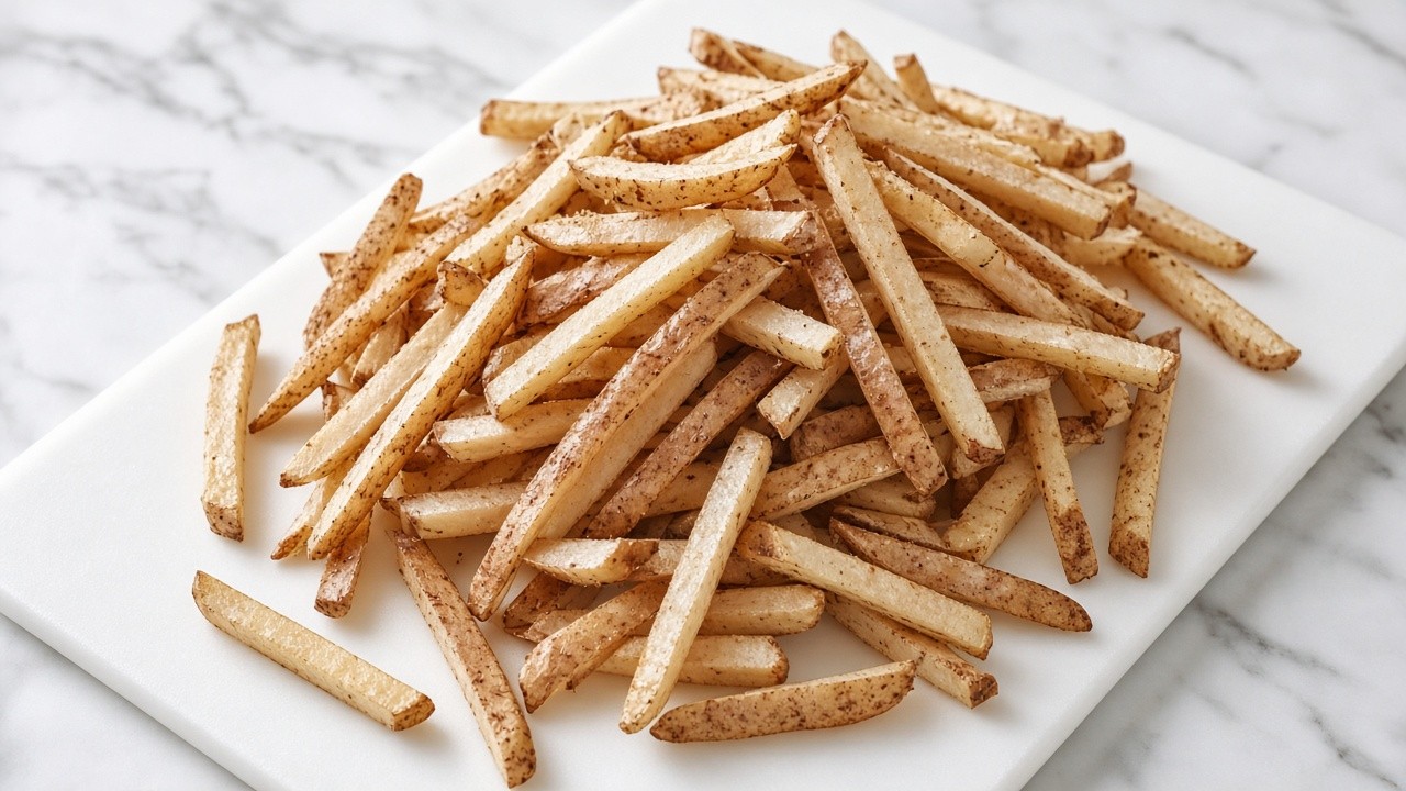 Cut the potatoes